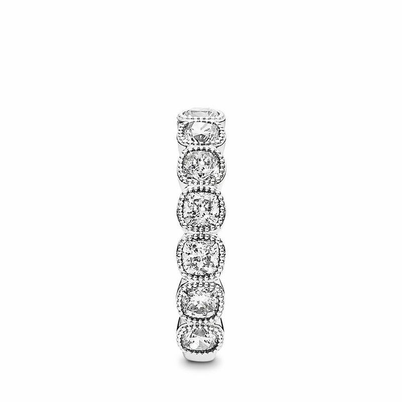 Pandora AlluStackable Ring Cushion Stackable Ring Silver Egypt VR0798421